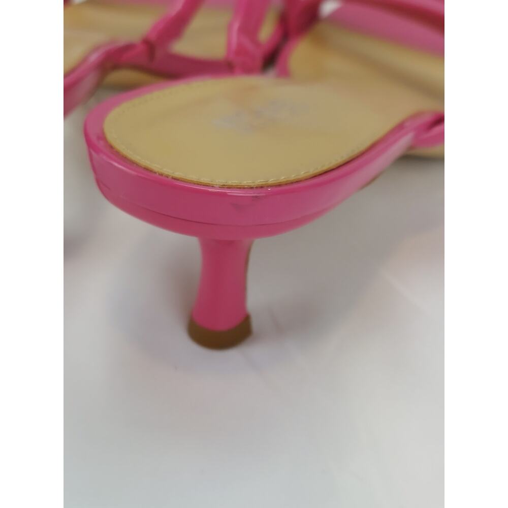 Michael Kors Celia Patent Kitten Pink Mean Girls Sandal Heels Women's Size 7 - Picture 4 of 8
